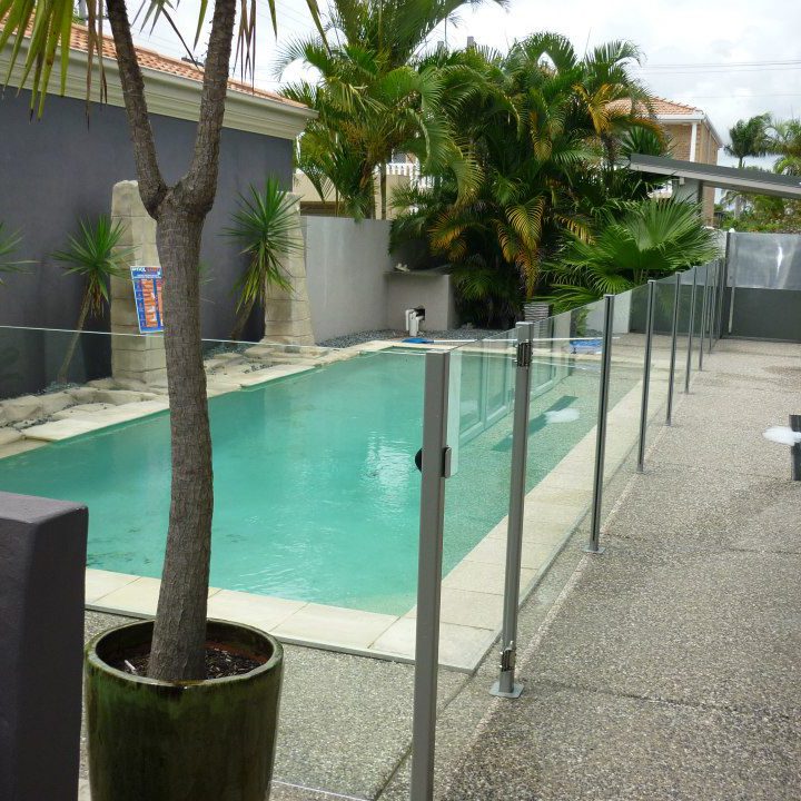 Glass pool fencing products installation